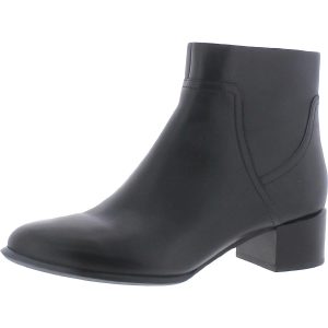 Kamryn Leder Block Absatz Stiefeletten