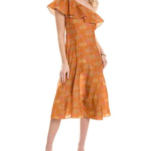 Rebecca Taylor Isabelle Seiden-Midikleid