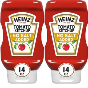 Heinz – Tomatenketchup ohne Salzzusatz, 14 oz, 2er-Pack