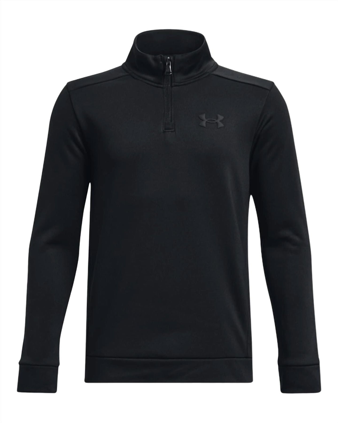 Jungen Fleece 1/4 Zip Hemd in Schwarz