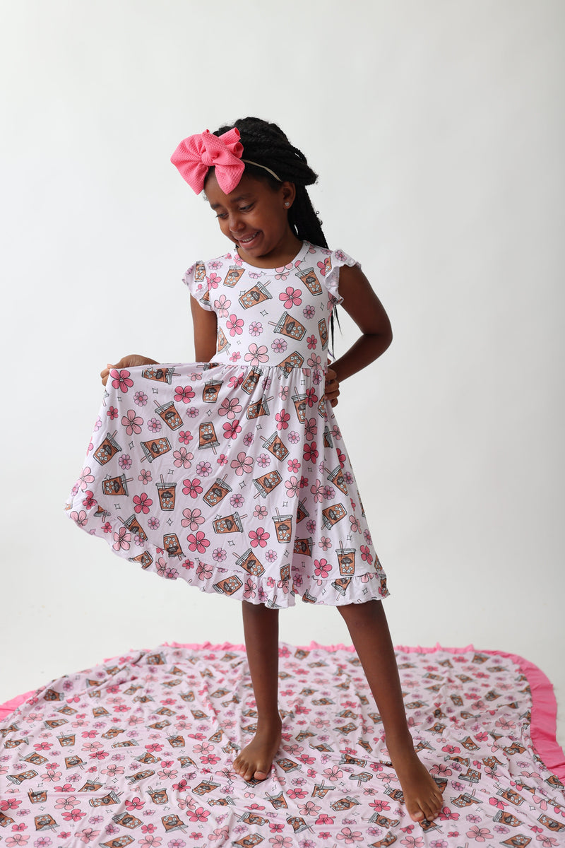 EXKLUSIVE EIN CUP VON DREAMS DREAM Rüsche Kleid
