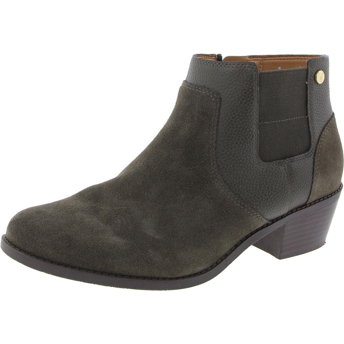 Finn Reißverschluss Block Heel Stiefeletten