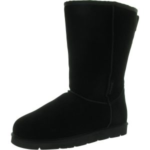 Fleece gefüttert Leder Winter & Schneestiefel