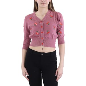 gestickter Strick Strickjacke Pullover
