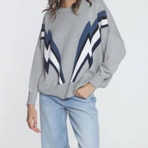 Retro Sweatshirt in Nebel Bolt multi