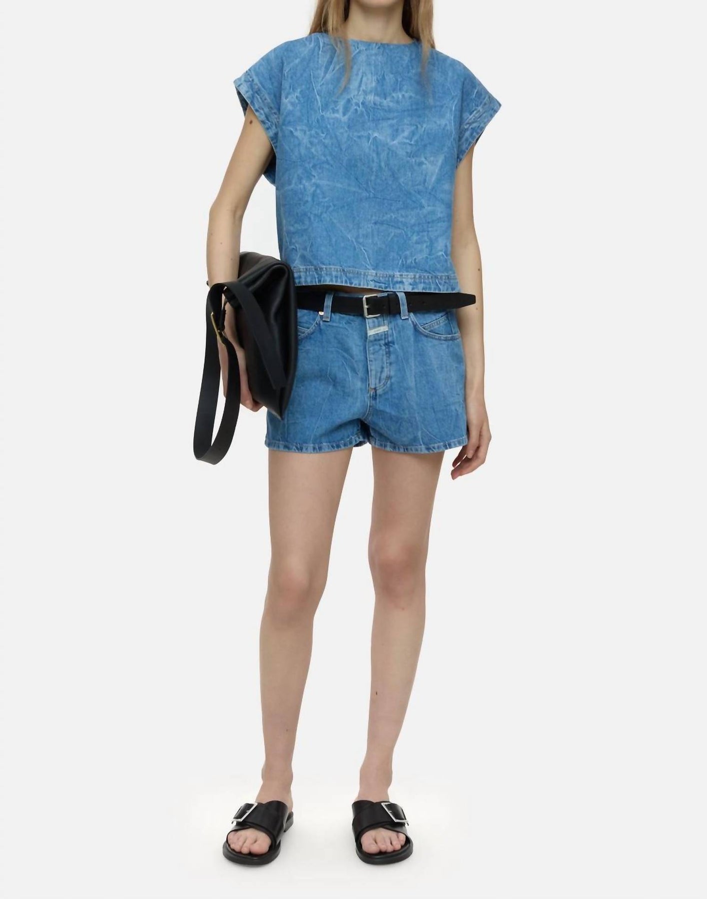 Klaire Jeans-Shorts in mittelblau