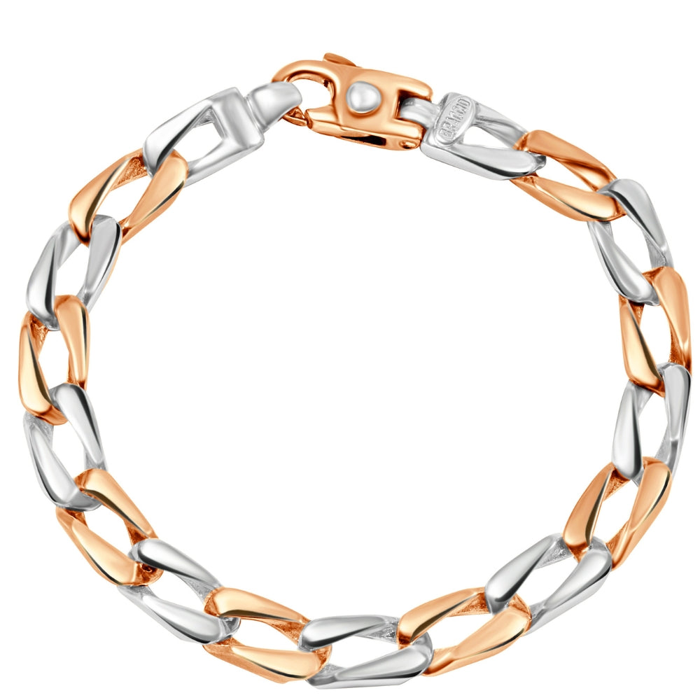Herren Designed14k Gold (38gram) oder Platin (67gram) 7mm Link Armband 8.5