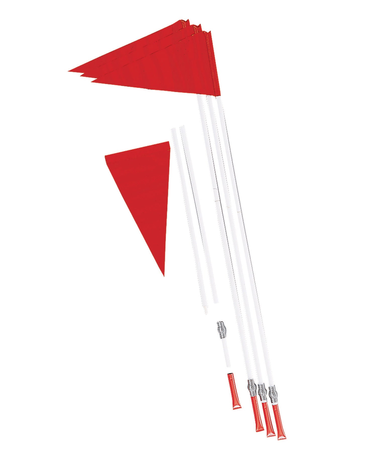 Champion Sports Soccer Corner Flag Set mit Kunststoffstangen