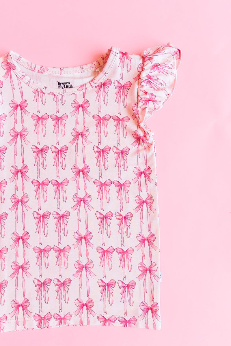 BOW CUTE DREAM Kappe Ärmel TOP
