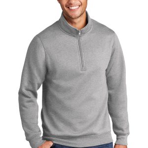 Port & Company – Core Fleece 1/4-Reißverschluss-Pullover-Sweatshirt für Herren