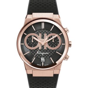 Ferragamo Sapphire Chrono Silicone Armbanduhr