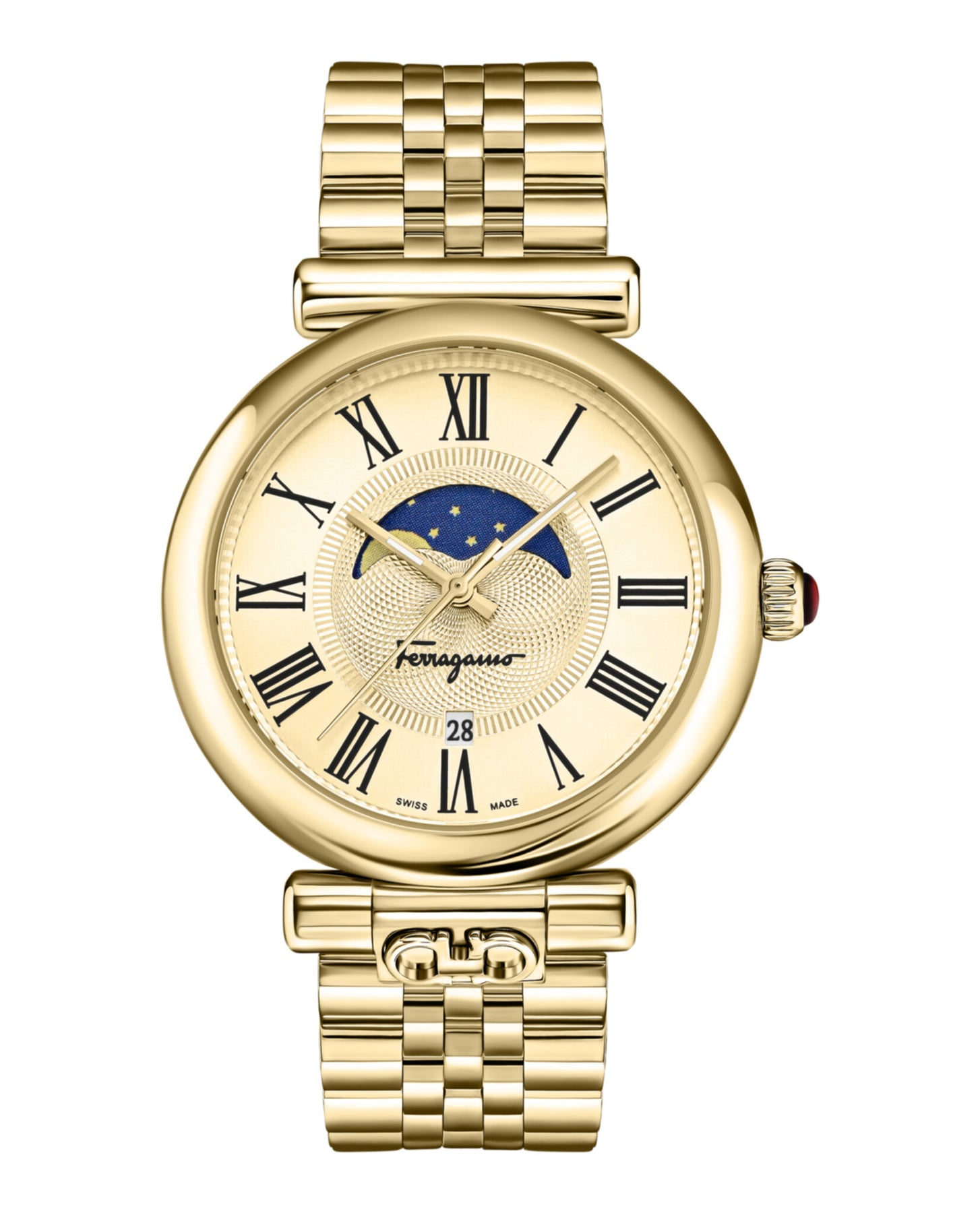 Ferragamo Ora Moonphase Armbanduhr