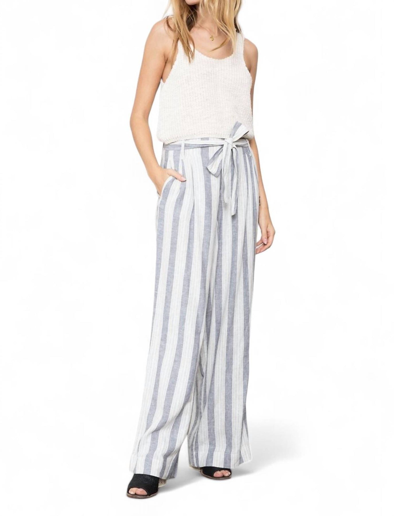 Jess breite Beinhose in Laguna Stripe