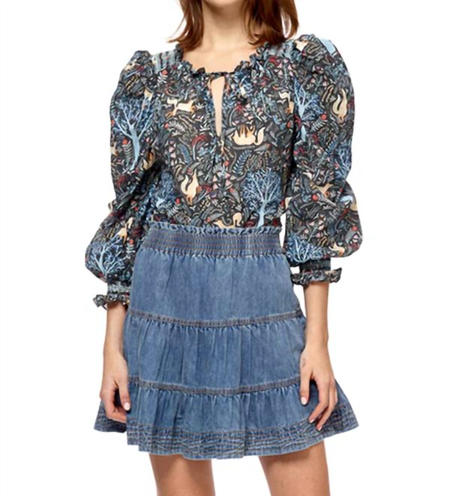Jenna Minirock aus gewaschenem Denim