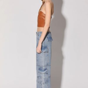 Tanvi Top, Camel Leder