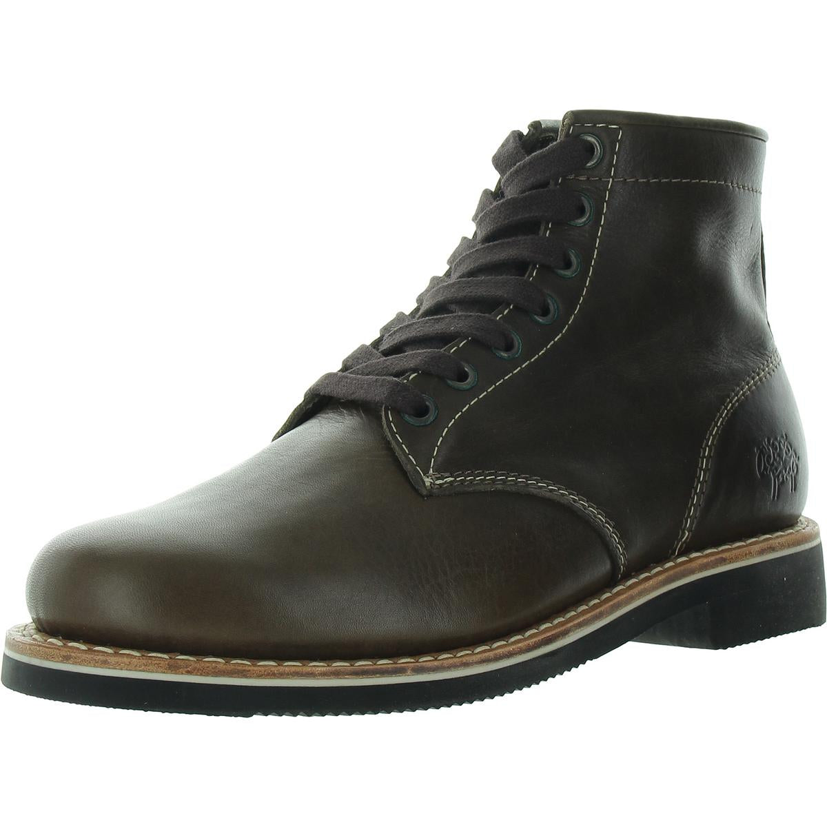 Gobi Slip Resistant Leder Combat & Schnürstiefel