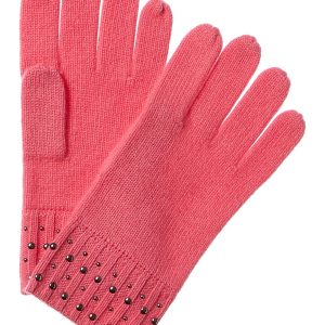 Forte Kaschmir Fashion Beschlagene Kaschmirhandschuhe