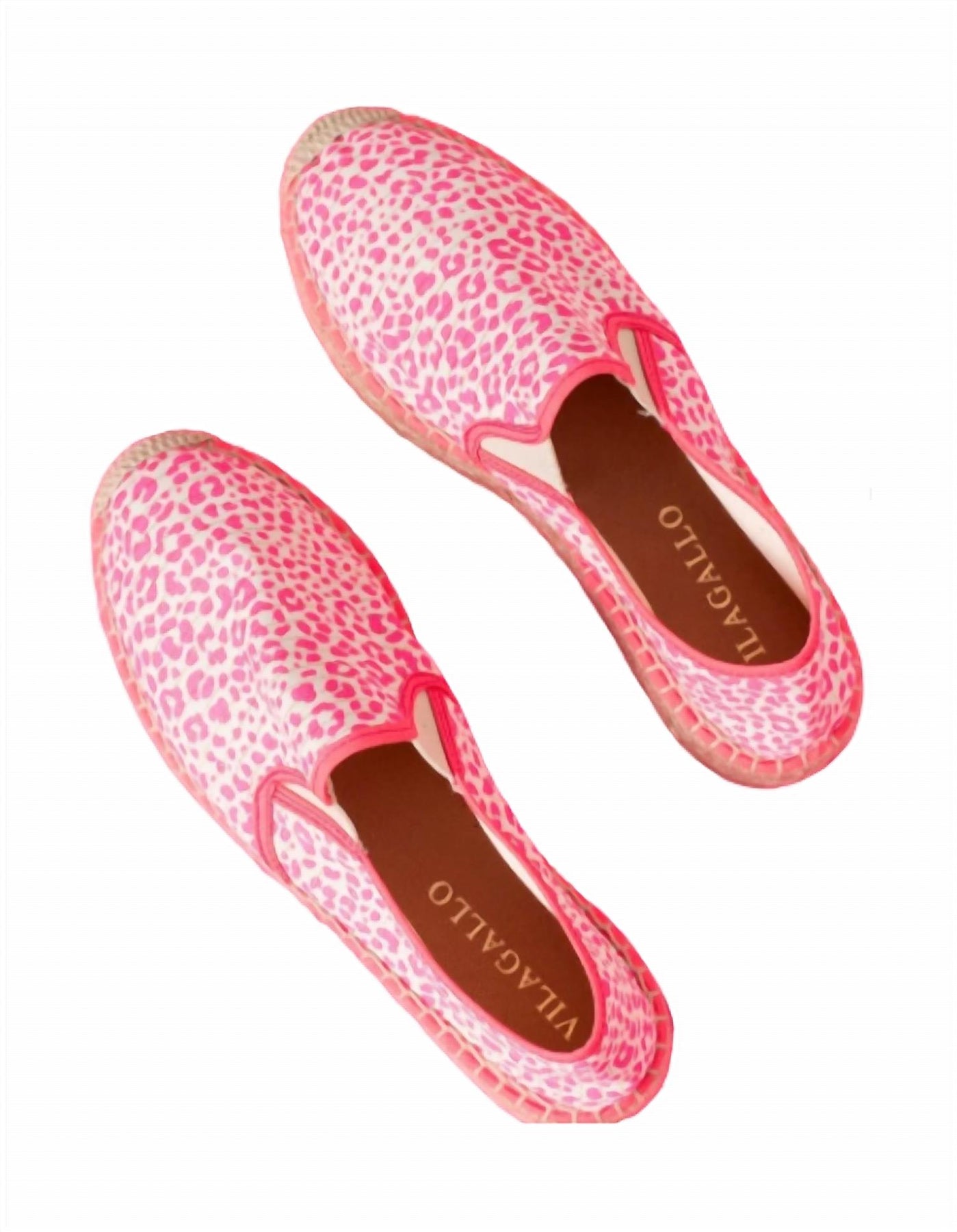 Damen Leopard Espadrille In Fuchsia
