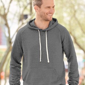 JERZEES Herren Snow Heather French Terry Raglan Hoodie 90M
