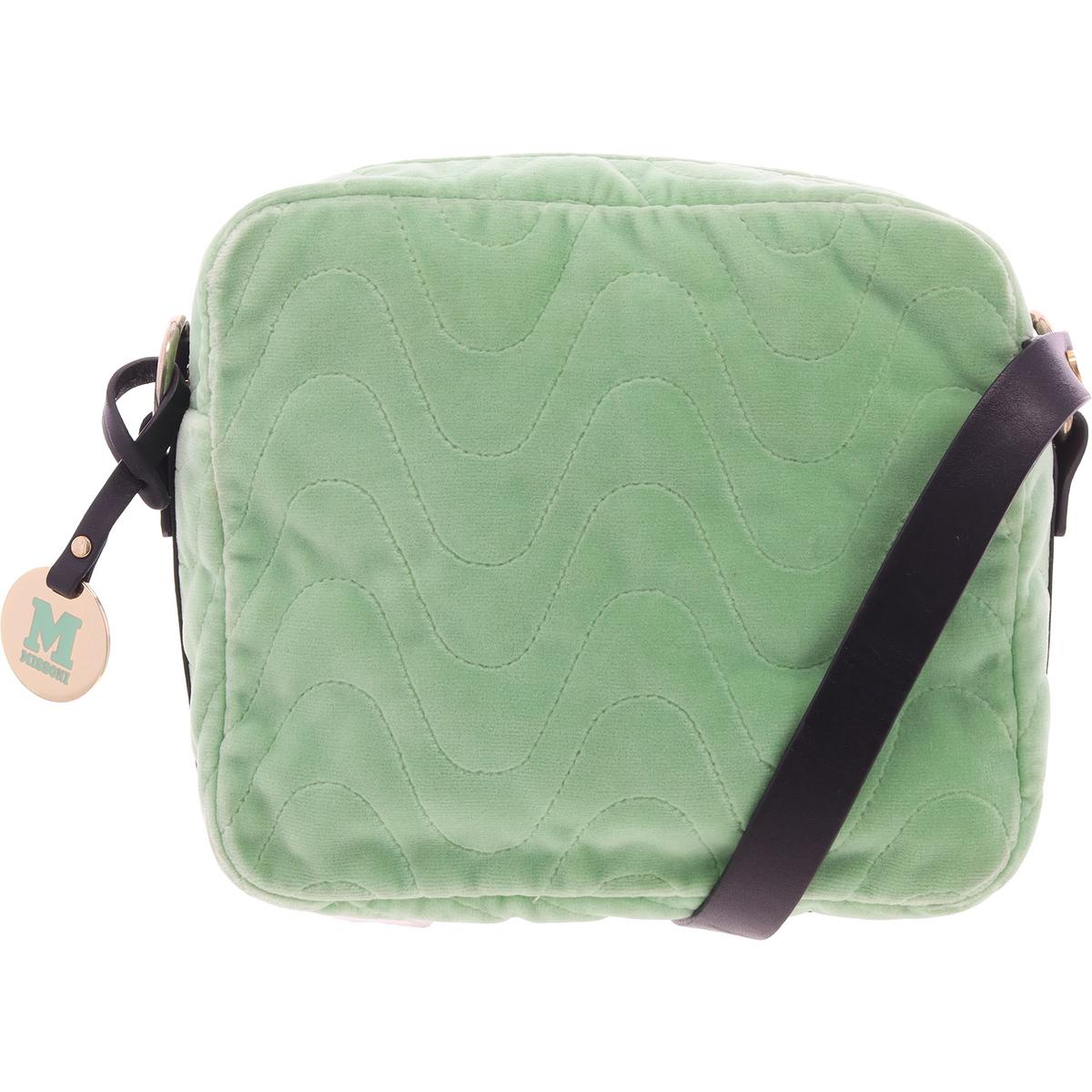 Gesteppte Velour Schulter Handtasche