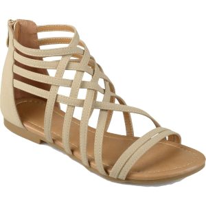 Hanni Riemchen-Gladiatorsandalen aus Wildlederimitat