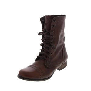 Troopa Leder mit Schnürung Kampfstiefel