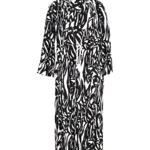 Rixo Cindy Midi-Wickelkleid mit Zebramuster aus mehrfarbiger Viskose