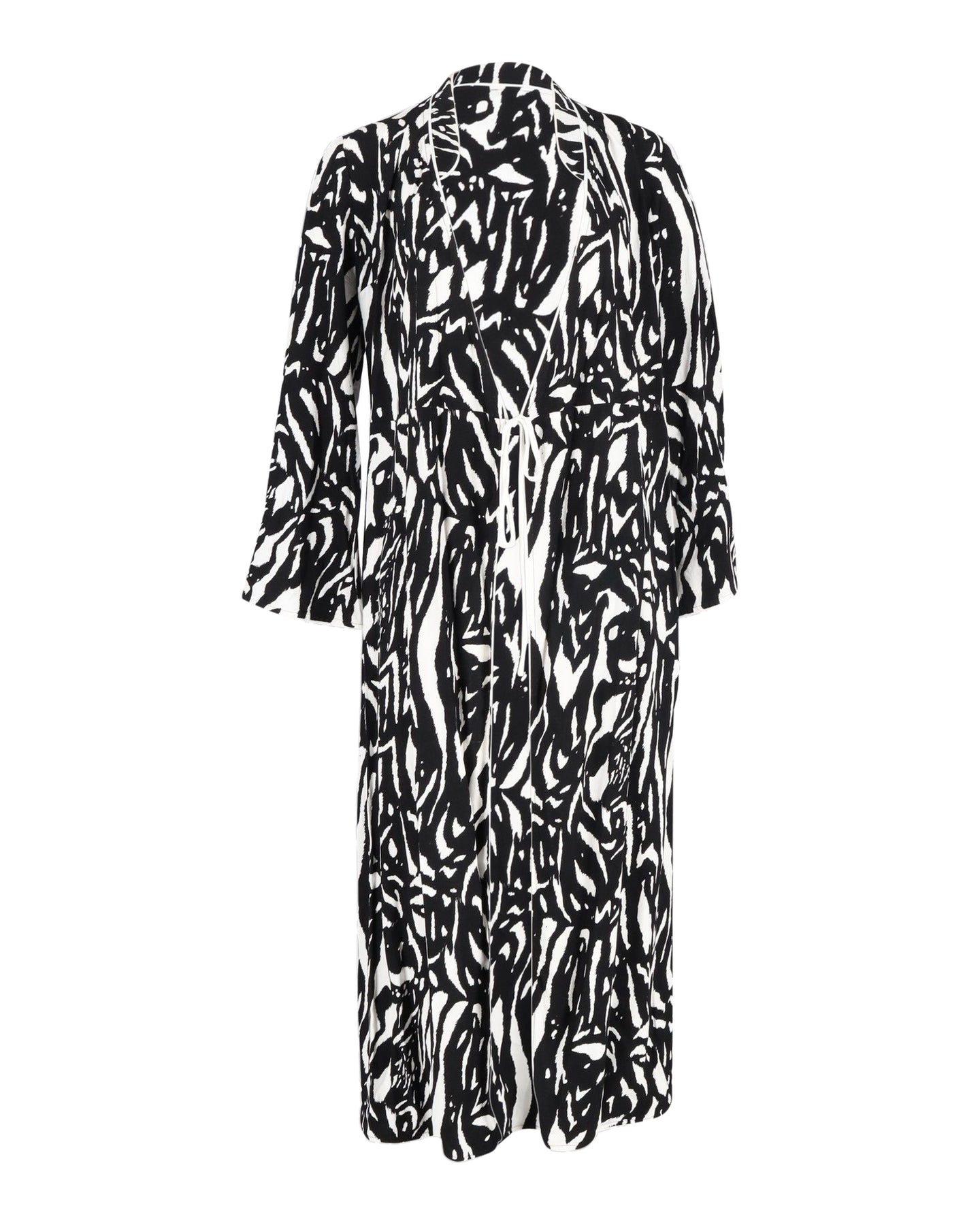 Rixo Cindy Midi-Wickelkleid mit Zebramuster aus mehrfarbiger Viskose