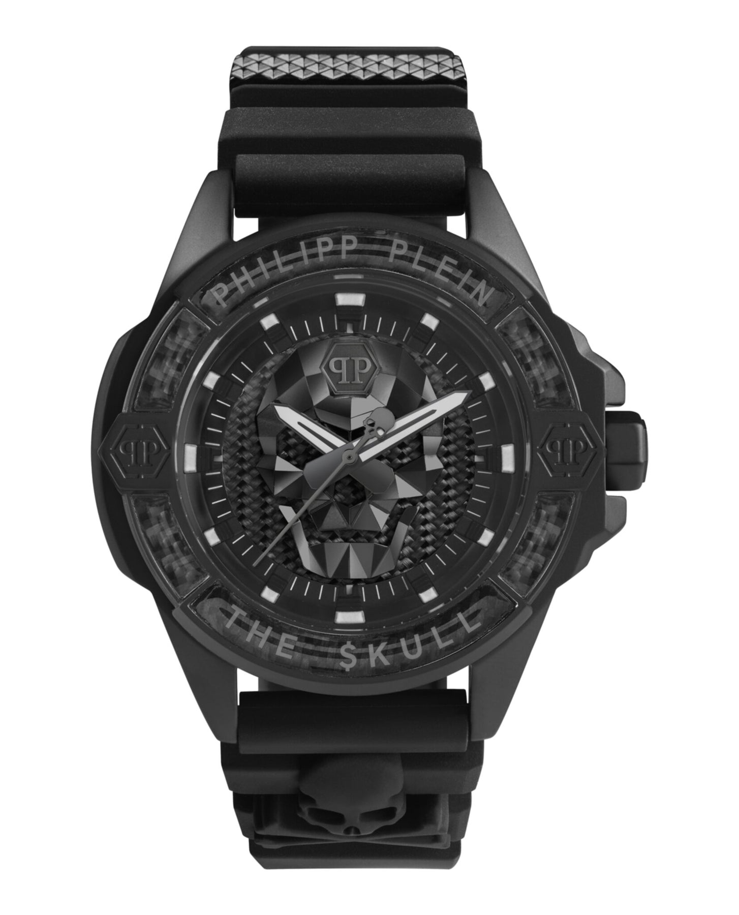 Die Kull Carbon Fiber Silicone Armbanduhr