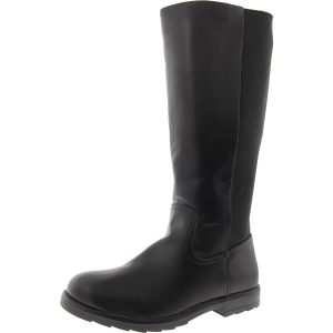 Jenni Reißverschluss Kunstleder kniehohe Stiefel
