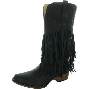 Tassel Stiefel mit mittlerem Absatz