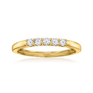 Ross-Simons labor-grown Diamant 5-Stein Ring in 18kt Gold über Sterling