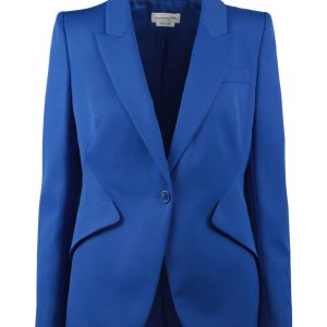 Padded Shoulder One-Button Jacke 7733851652156