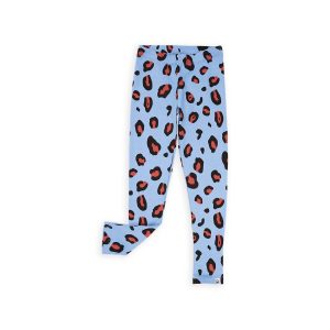 Mädchen-Leopard Legging in blau 7733868232764