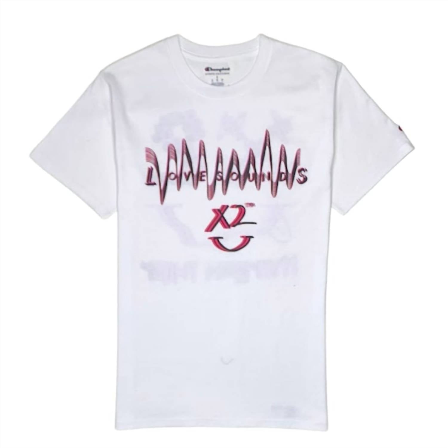 Herren Love Sound T-Shirt in Weiß