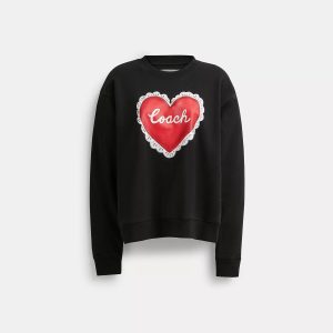 Coach Outlet Heart Crewneck Pullover 7734236839996