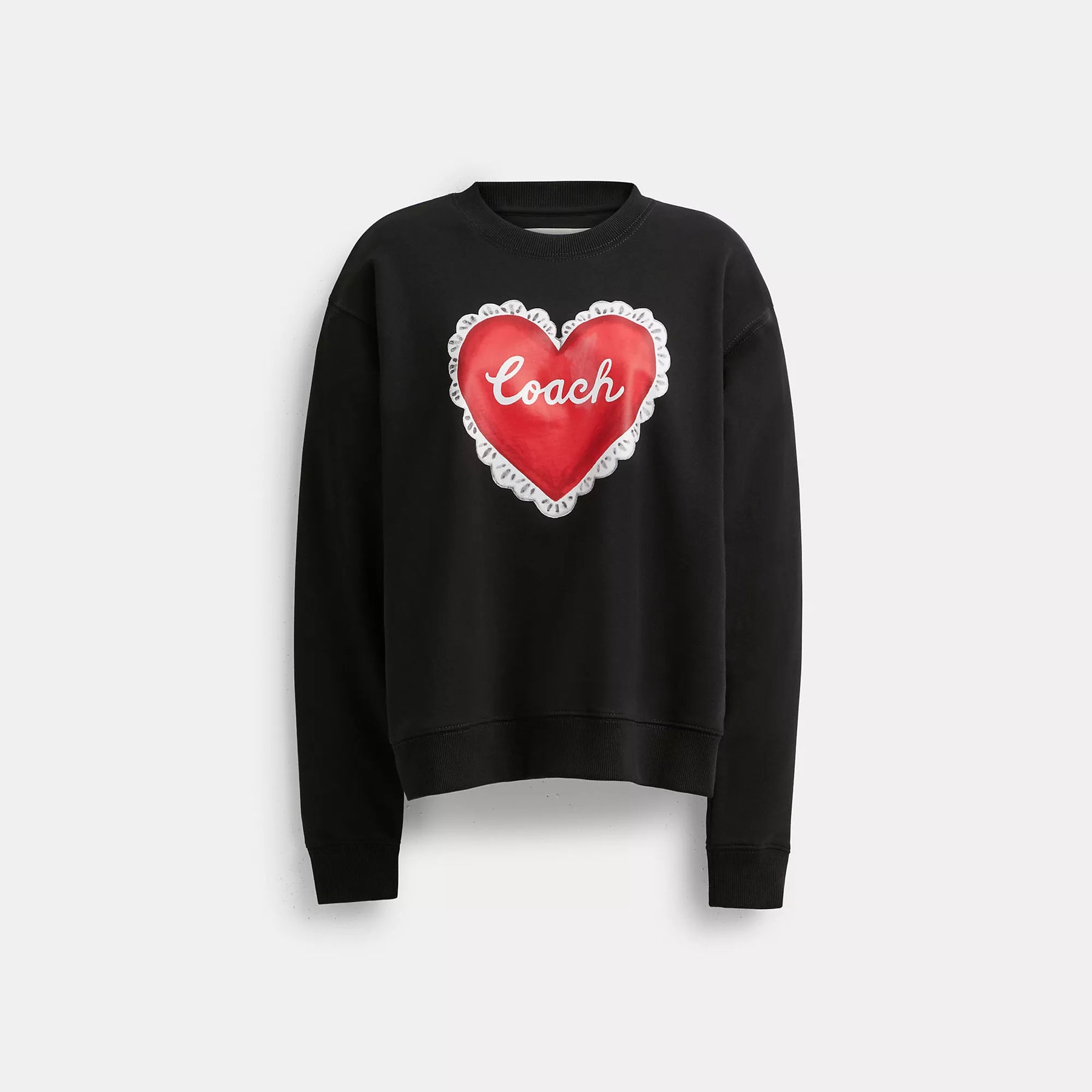 Coach Outlet Herz Rundhals Pullover
