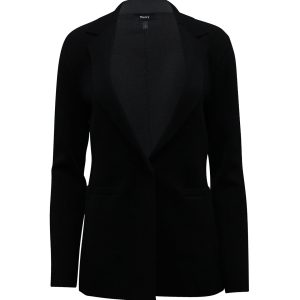 Theory Etiennette Blazer aus schwarzer Wolle