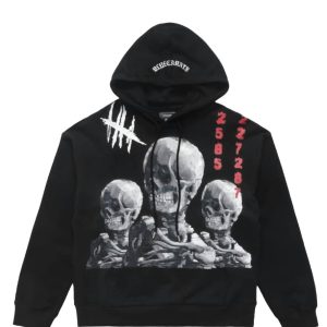 Tres Craneo Kapuzenpullover für Herren in Schwarz