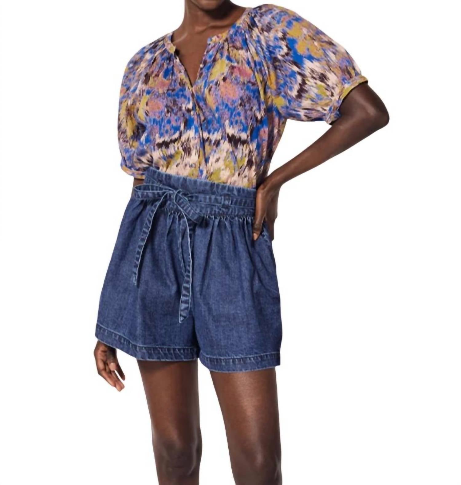 Irena Bluse in Azucar Drucken