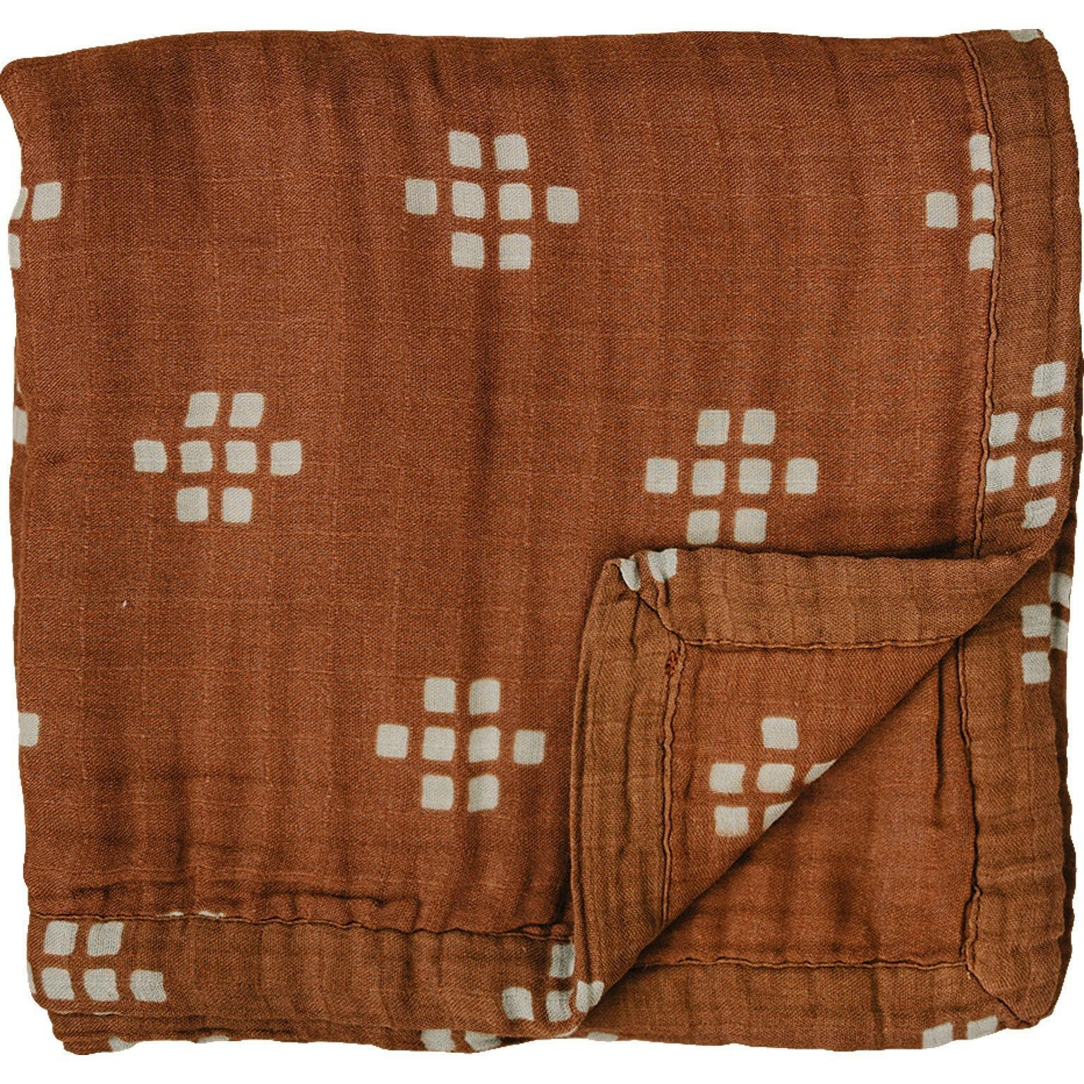 Kastanientextilien Musselin Quilt