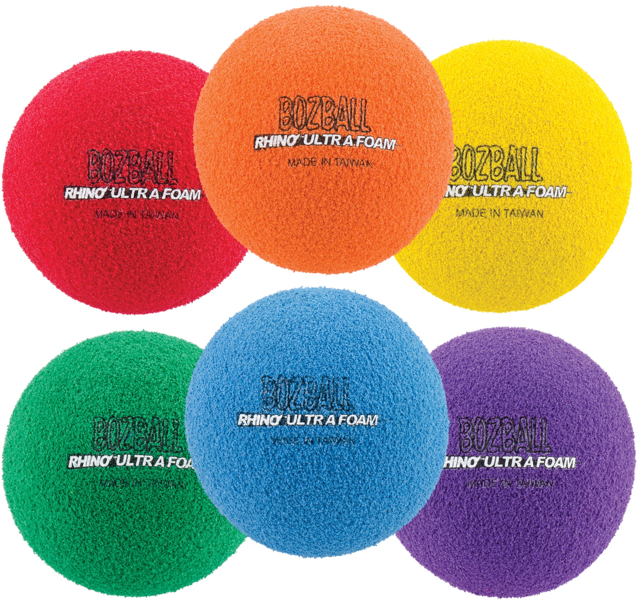 Champion Sports 3,5 Zoll Rhino Foam No Bounce Ball – 6er Set