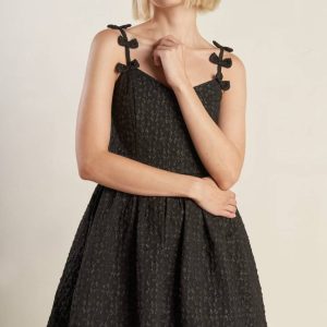 COVETED SWEETNESS gewebte Spitze Midikleid