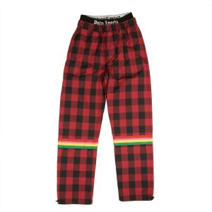 Rote Buffalo Check Aftersport-Hose