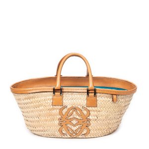 Ice Creme Motiv Raffia Handtasche