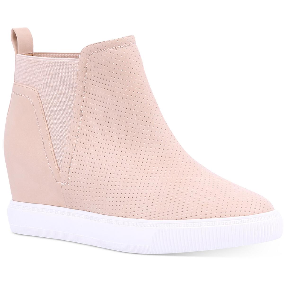 Kimber Imitat Leder Pull On Keil Stiefel