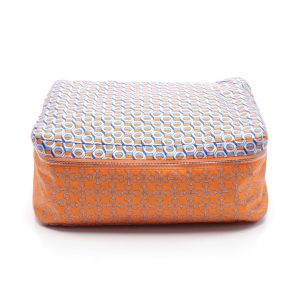 Hermes Housse De Voyage MM Travel Seide Kissen Abdeckung Leinwand Eitelkeit Tasche