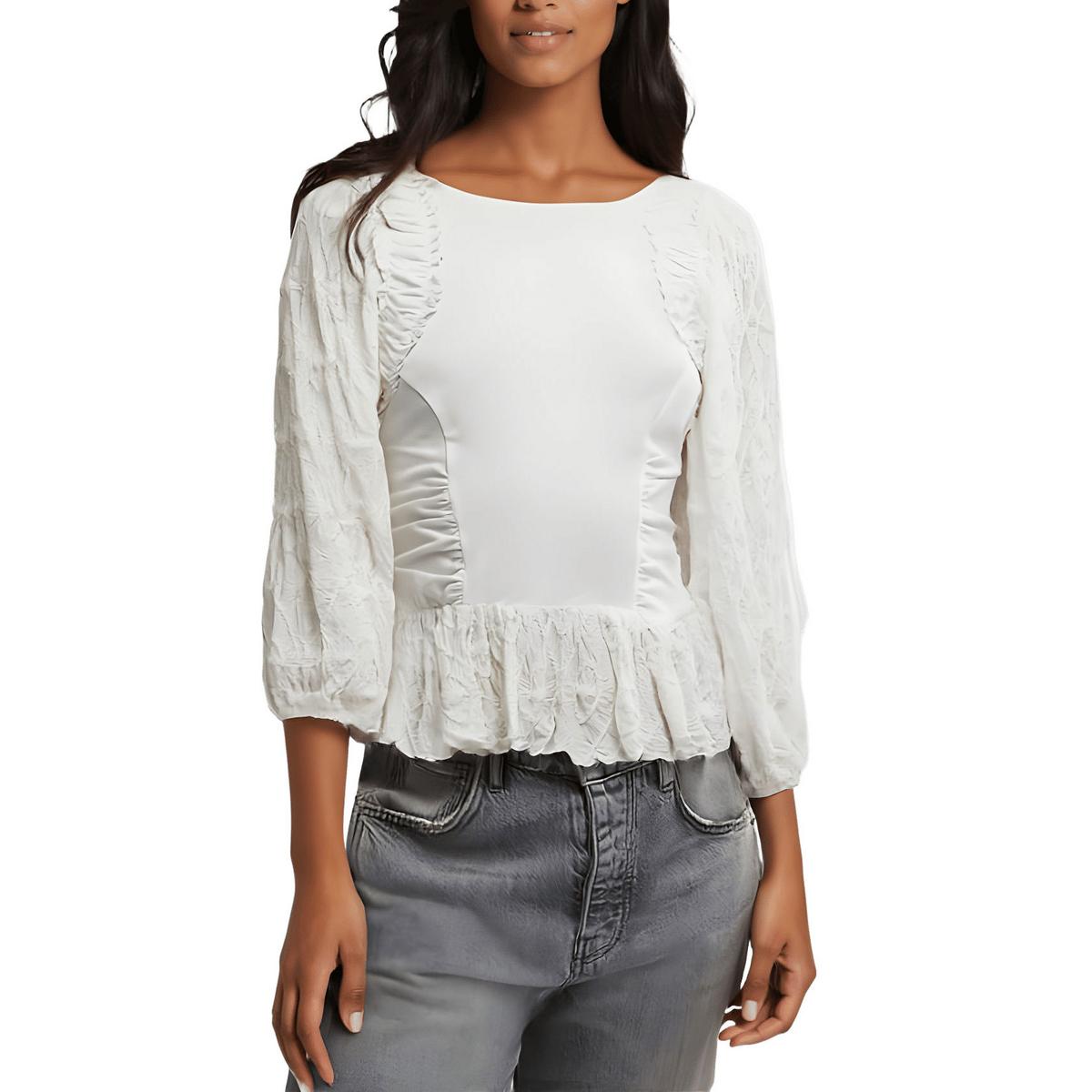 Strukturierter Pullover Top
