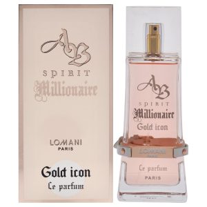AB Spirit Millionaire Le Parfum Gold Icon von Lomani for Women – 3.3 oz Eau de Parfum Spray