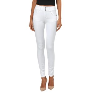 Plus Push Up Stretch Denim konische Bein Jeans